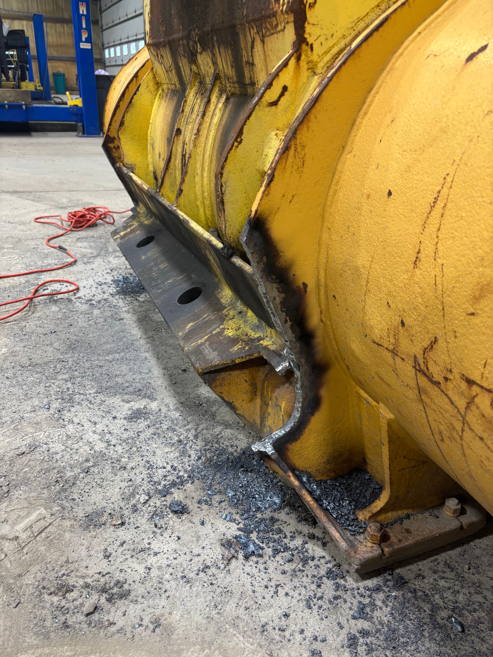 Gallery photos for Retrofitting a John Deere Bucket to Fit a Liebherr Loader in Bath NY: Image #1