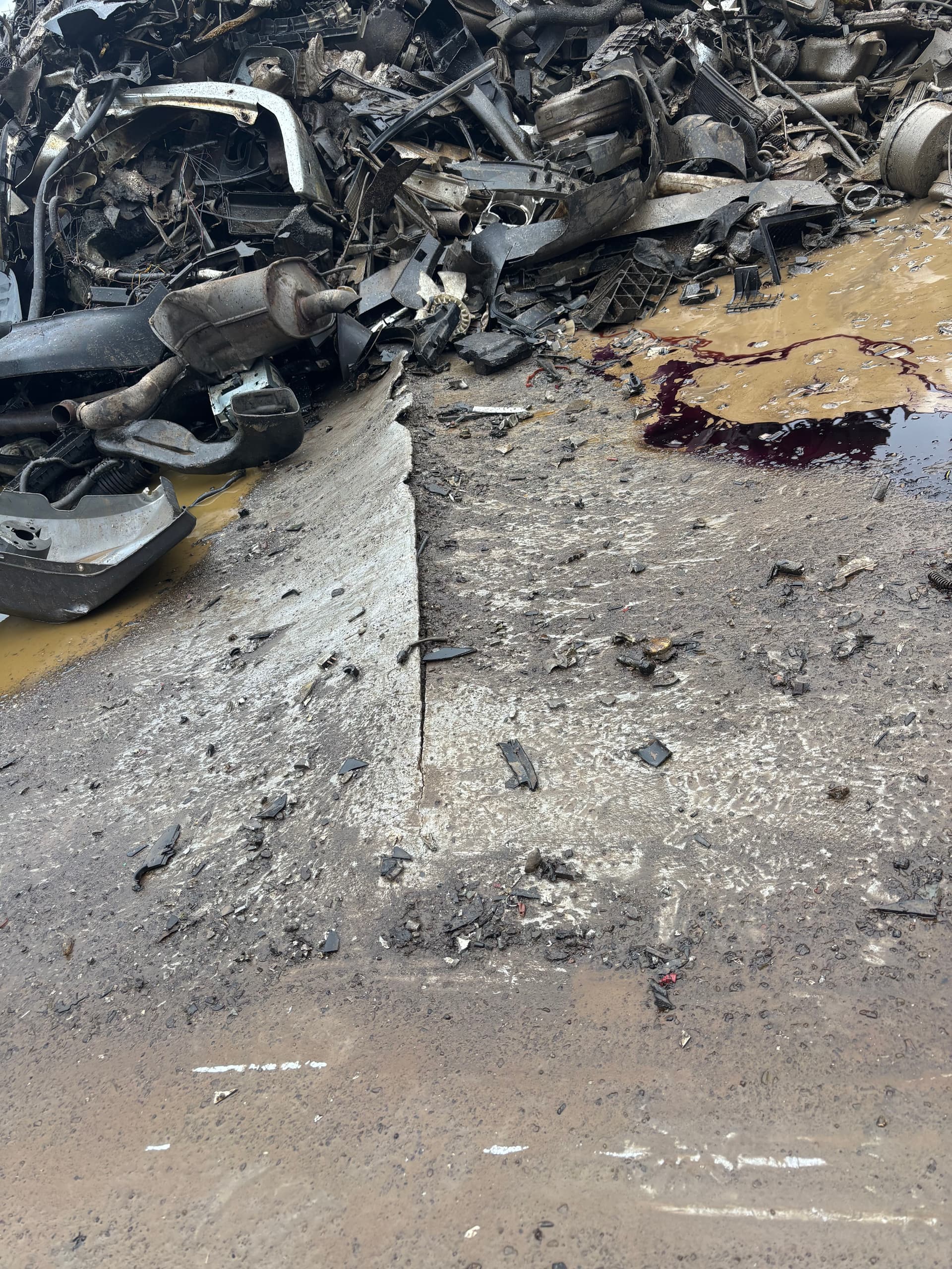 Scrap Yard Crushing Pad Repaired and Back in Service image