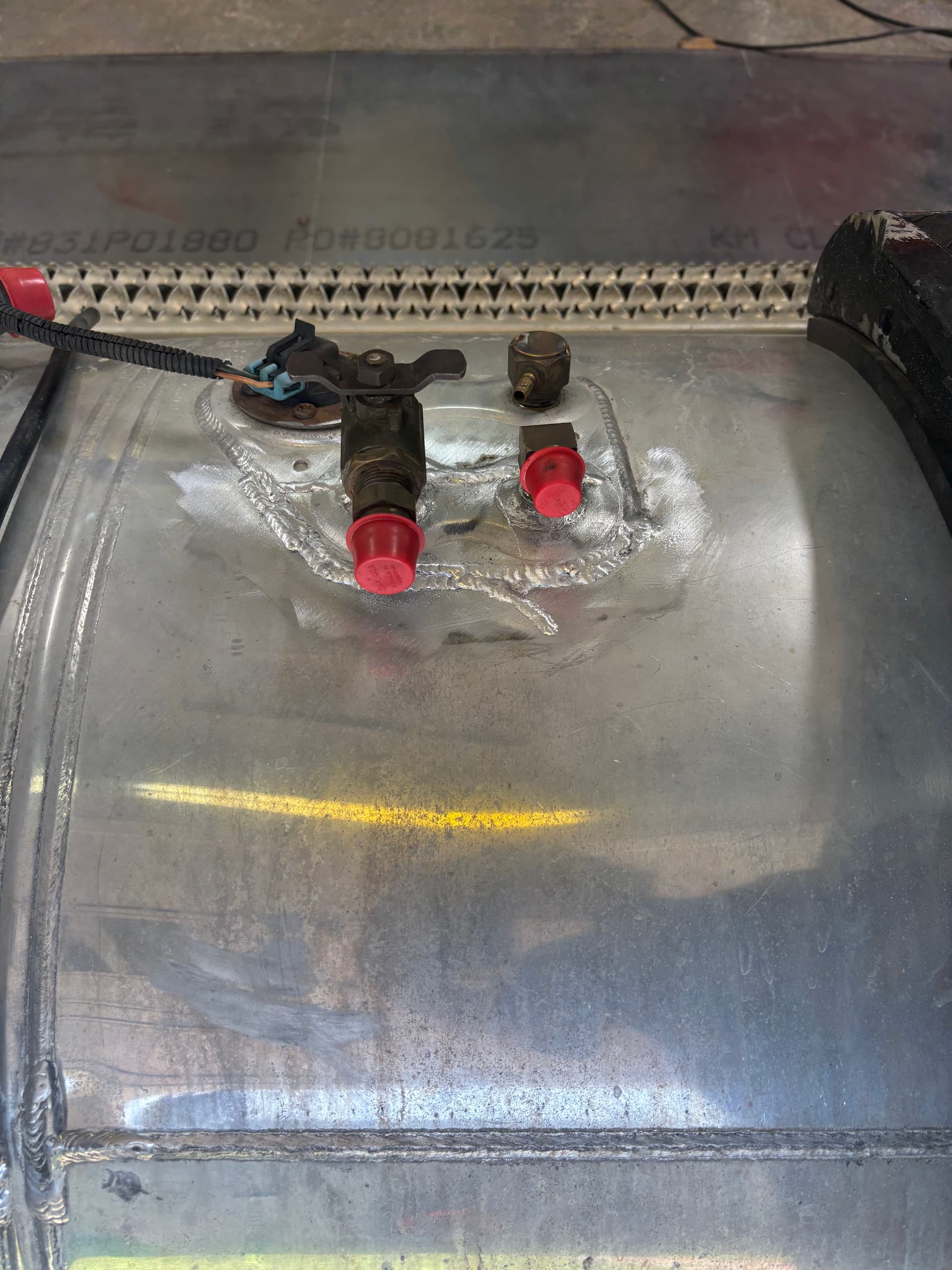 Gallery photos for Peterbilt Fuel Tank Repair Welded Up and Road Ready: Image #2