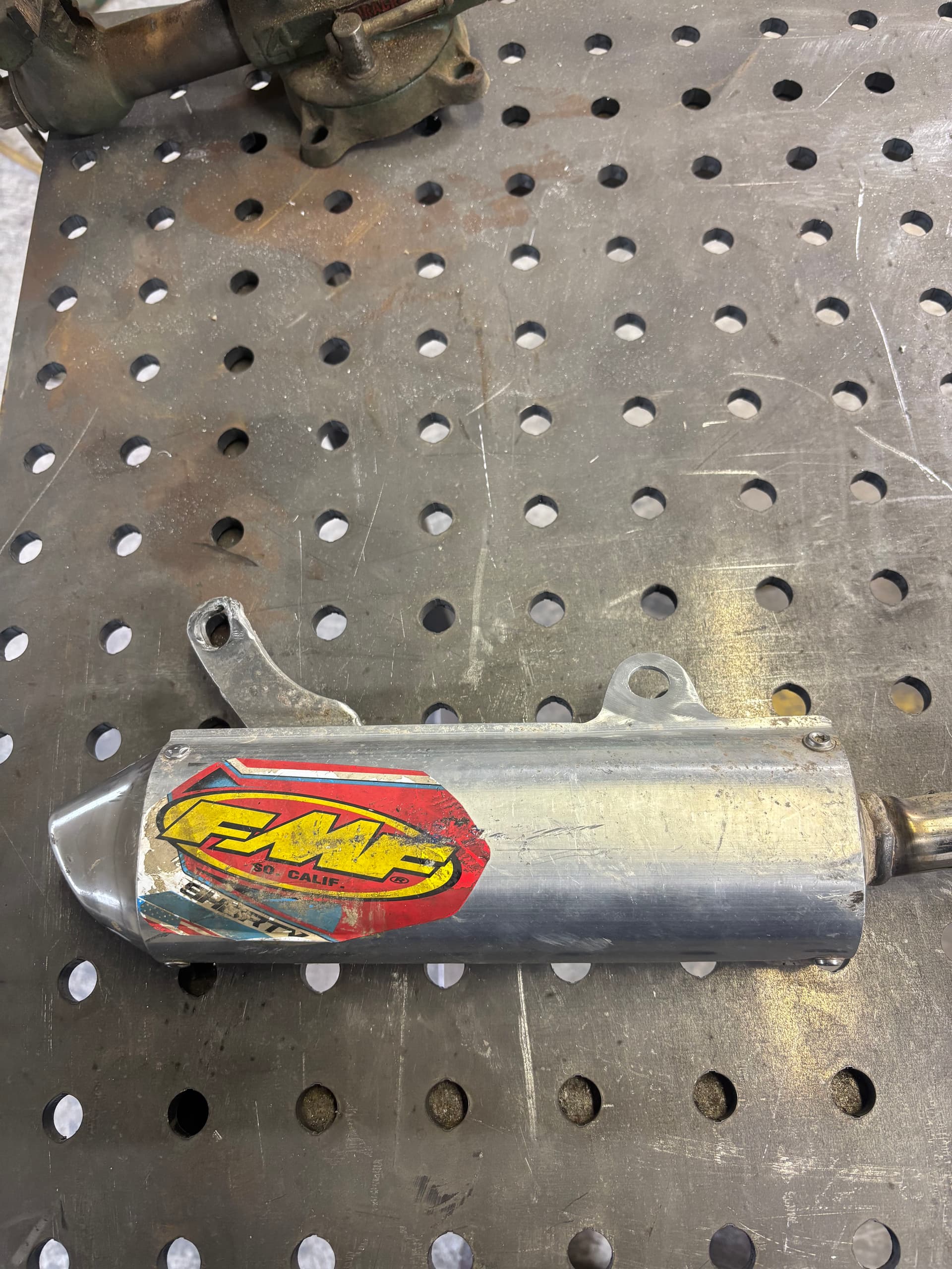Broken Aluminum Exhaust Hanger Repaired and Back on the Track
