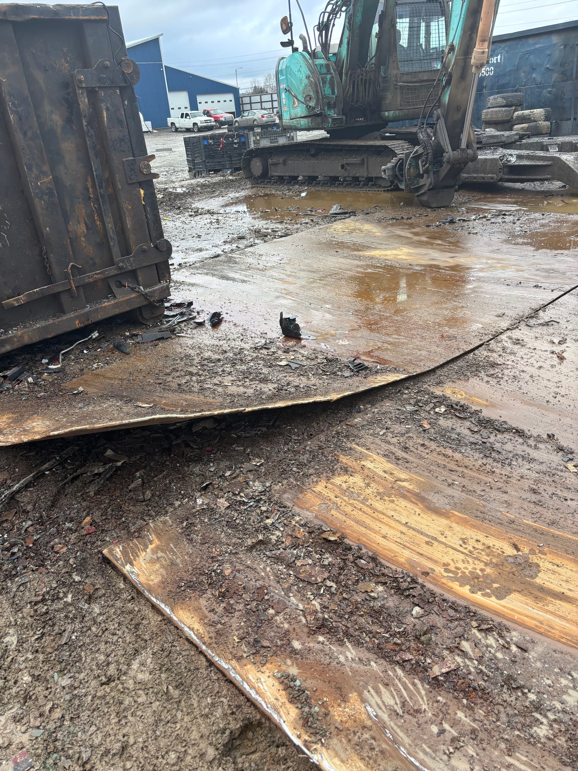 Gallery photos for Scrap Yard Crushing Pad Repaired and Back in Service: Image #1